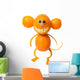 Orange Rind Monkey Wall Decal