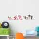 Litter Bulldog Puppies Wall Decal Panoramic Wall Decal