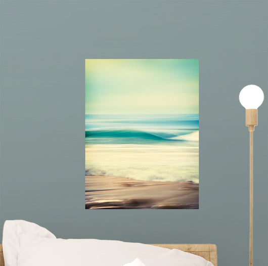 Wave Blur Abstract Wall Decal