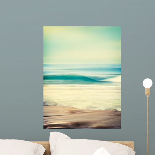 Wave Blur Abstract Wall Decal