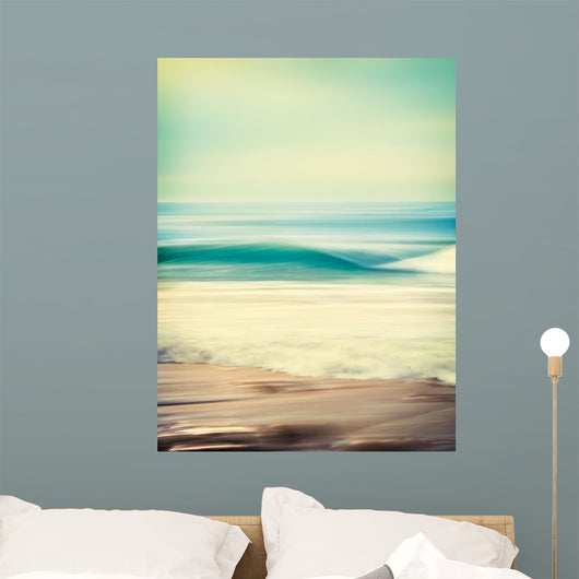 Wave Blur Abstract Wall Decal