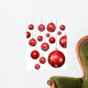 Hanging Christmas Baubles Wall Decal