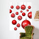Hanging Christmas Baubles Wall Decal