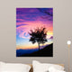 Beautiful Gradated Tree Sunset Wall Decal