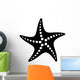 Black Vector Simple Starfish Wall Decal