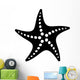 Black Vector Simple Starfish Wall Decal