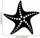 Black Vector Simple Starfish Wall Decal