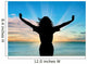 Silhouette Happy Woman Wall Decal