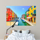 Colorful Canal Burano Island Wall Decal