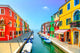 Colorful Canal Burano Island Wall Decal