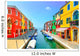 Colorful Canal Burano Island Wall Decal