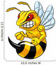 Illustration Angry Bee Mascot Wall Decal