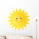 Happy Cartoon Sun Wall Decal