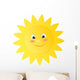 Happy Cartoon Sun Wall Decal