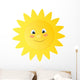 Happy Cartoon Sun Wall Decal