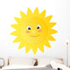 Happy Cartoon Sun Wall Decal