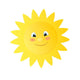 Happy Cartoon Sun Wall Decal