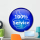 100 Service Button Wall Decal