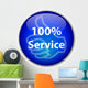 100 Service Button Wall Decal