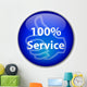 100 Service Button Wall Decal