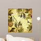 Vintage Floral Paper Wall Decal