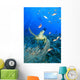 Hawksbill Sea Turtle and Wall Decal