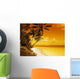 Island Lagoon Sunset Wall Decal