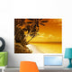 Island Lagoon Sunset Wall Decal