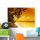 Island Lagoon Sunset Wall Decal