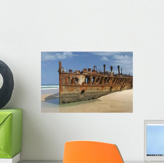 Ss Maheno Wreck-fraser Island Wall Decal
