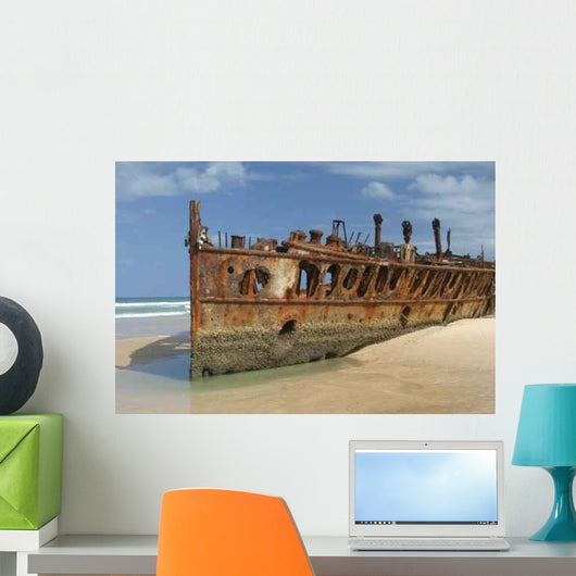 Ss Maheno Wreck-fraser Island Wall Decal