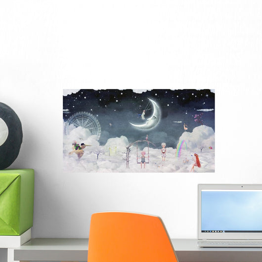 City Children Fantastic Clouds Wall Decal