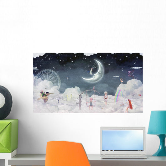 City Children Fantastic Clouds Wall Decal