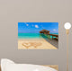 Drawn Hearts Love Beach Wall Decal