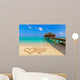 Drawn Hearts Love Beach Wall Decal