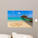 Drawn Hearts Love Beach Wall Decal