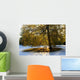 Garden Bench under Autumn Wall Decal