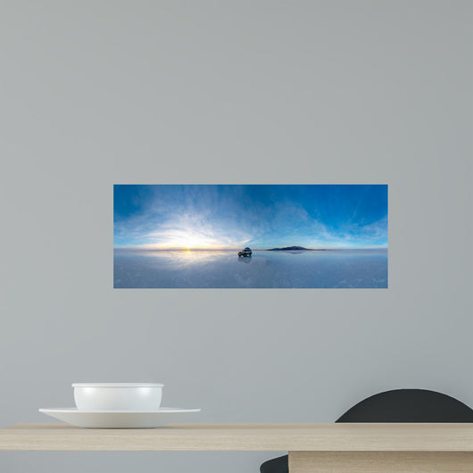 Salt Lake Uyuni Bolivia Wall Decal Panoramic Wall Decal
