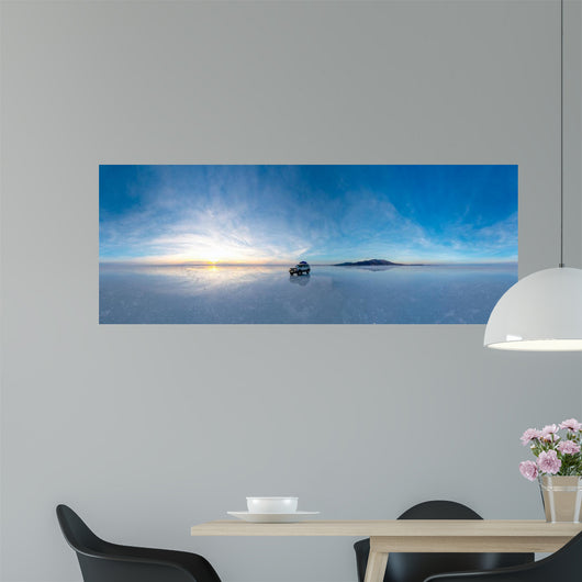 Salt Lake Uyuni Bolivia Wall Decal Panoramic Wall Decal