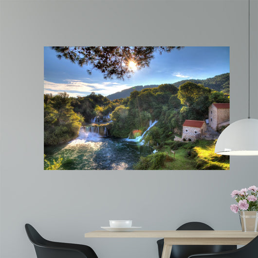 Waterfalls Krka River Croatia Wall Decal