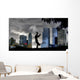 Silhouette Dancing Central Park Wall Decal