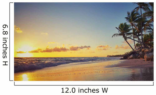 Beautiful Sunrise Tropical Beach Wall Decal