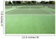 Tennis Court Players Eye-view Wall Decal