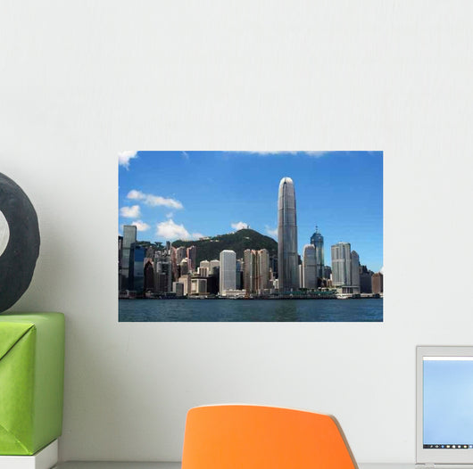 Hong Kong Skyline Wall Decal Design 3