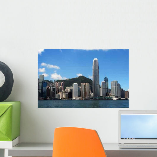 Hong Kong Skyline Wall Decal Design 3