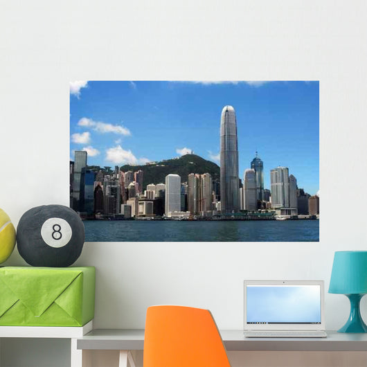 Hong Kong Skyline Wall Decal Design 3