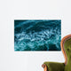 Blue Sea-foam Waves Texture Wall Decal