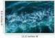 Blue Sea-foam Waves Texture Wall Decal