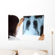 Female Doctor Looking X-ray Wall Decal