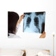 Female Doctor Looking X-ray Wall Decal